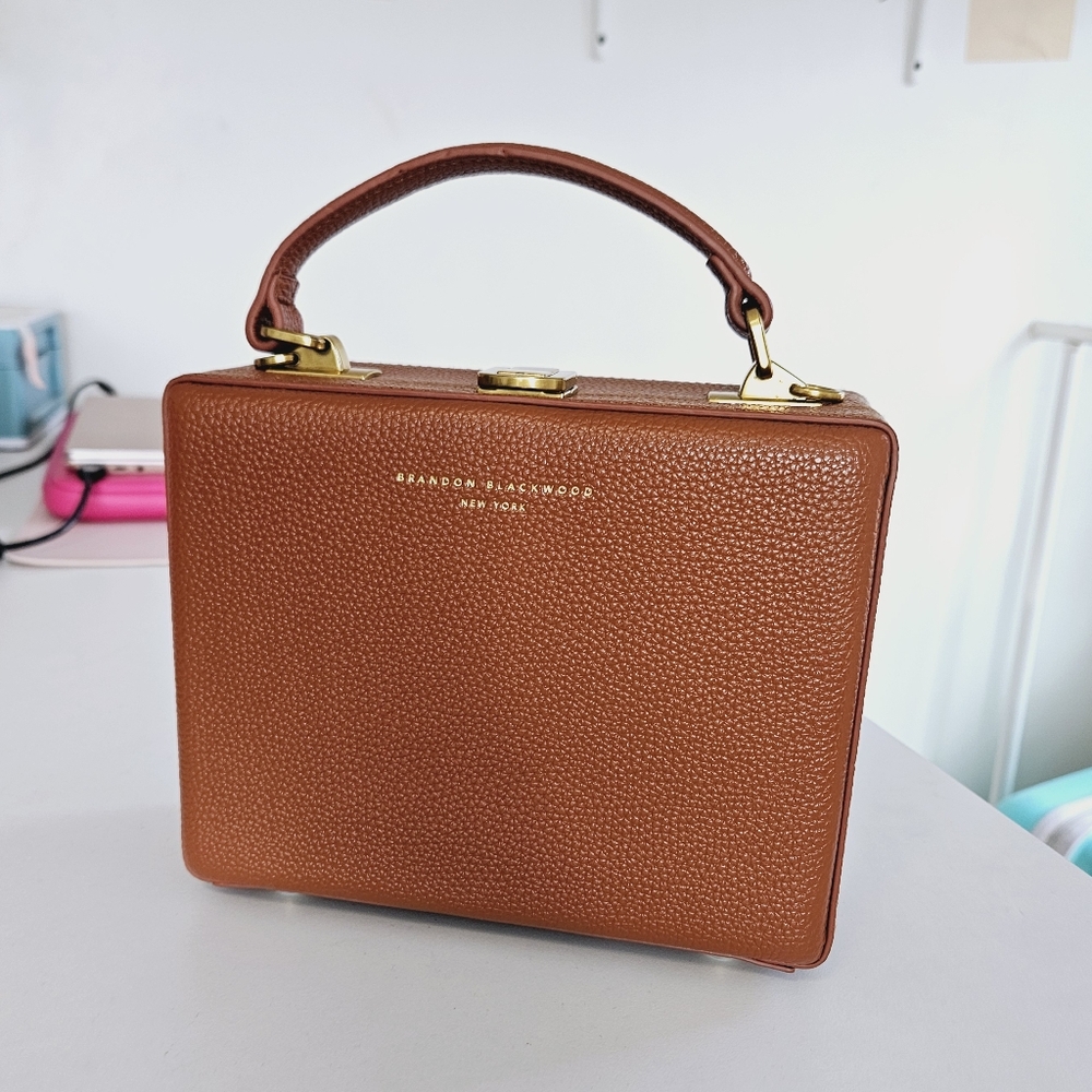 Brandon Blackwood Tan Trunk Bag
